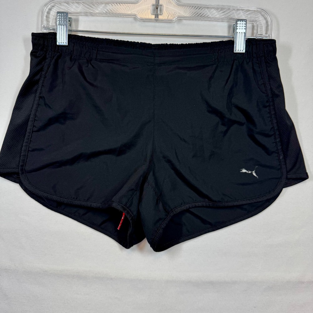 Puma Running Shorts Athletic Gym Workout Fitness Black Shorts Sz Small‎